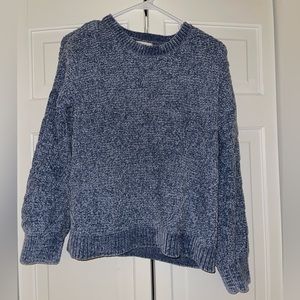 Pink Rose Blue Soft Textured Sweater